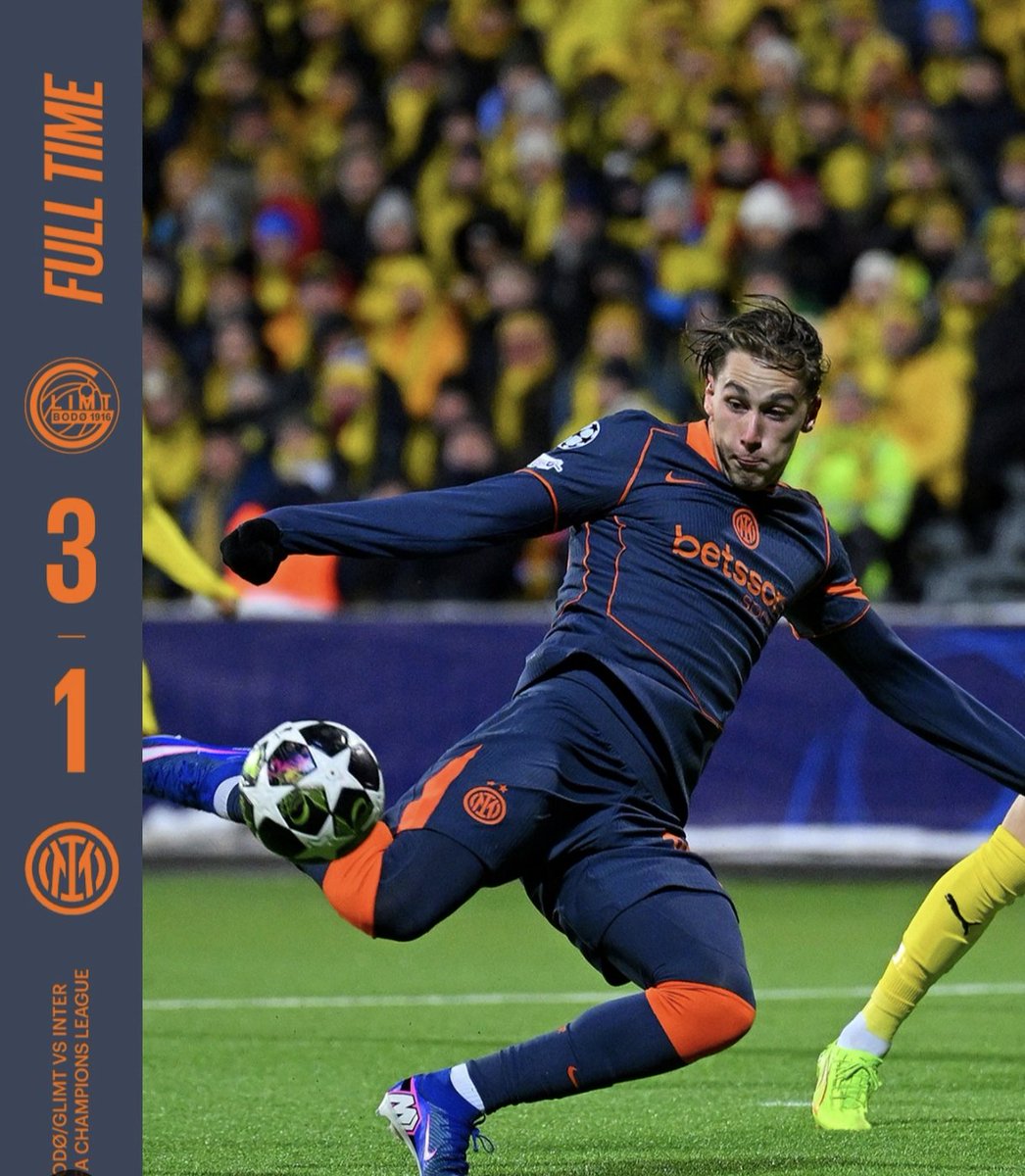 Fra_mascolo85's tweet image. Ciao!! Mi chiamo Inter, sono ingiocabile, ieri ho preso tanto in giro i fratelli juventini per aver perso con un'ottima squadra e oggi perdo 3-1 con il B...bod...bodi...bodu...vabbè Bodo! 
Buona serata 🤣🤣🤣