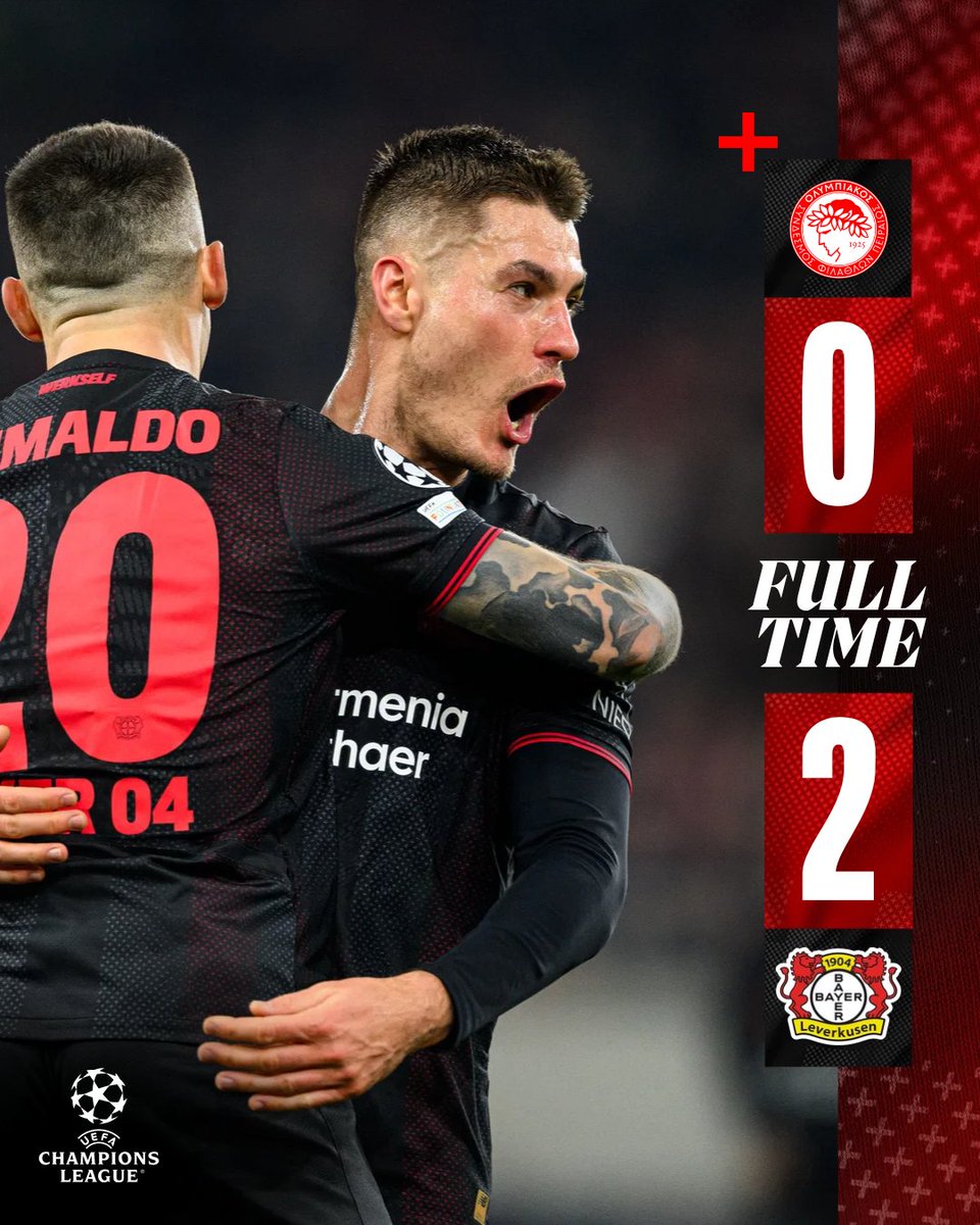 Massive result! We go again next week! 😮‍💨🖤❤️

90+3' | 0-2 | #OLYB04 #UCL