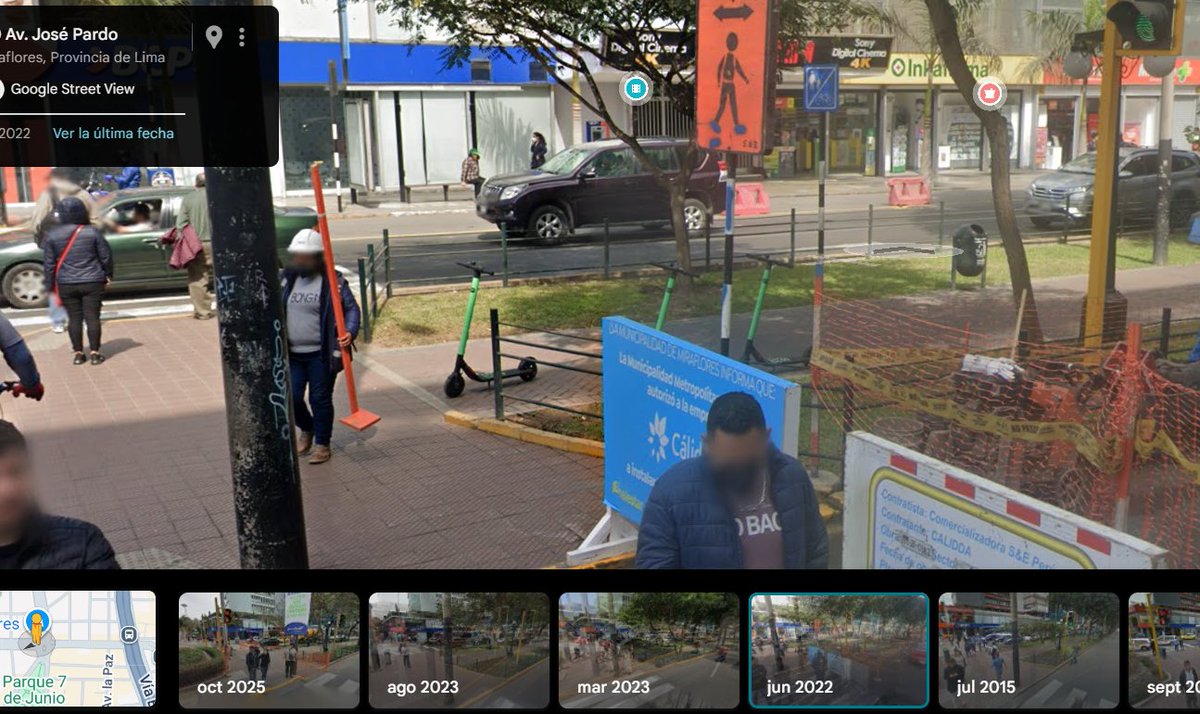 <a href="/RedConVial/">Red por la Convivencia Vial</a> <a href="/DeapiePE/">Peruanos de a pie</a> <a href="/vecmiraflorinos/">Vecinos.Miraflorinos</a> Es una pena perder Pardo cuando por años fue un carril compartido. No sabemos si fueron anteriores gestiones o recicladores quienes retiraron la señalética que aún aparece en Street View de Google Maps. Antes incluso hubo 3 señaléticas más a lo largo pero solo quedaba 1 en óvalo