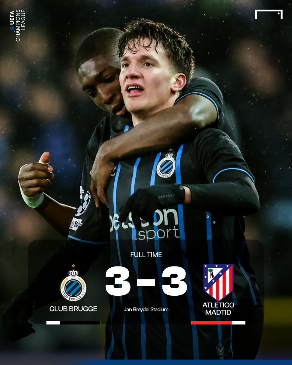 Goal_TH's tweet photo. #FT คลับ บรูช ไล่ตีเสมอ แอตเลติโก มาดริด แบบสุดมัน ในศึก UCL รอบน็อคเอาท์รอบเพลย์ออฟนัดแรก
#GOALThailand #ฟุตบอลต่างประเทศ #UCL #CLUATM https://t.co/xHpdjknzqM
