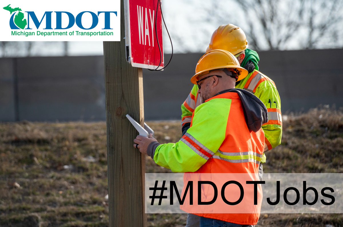 MichiganDOT's tweet image. MDOT has an open Transportation Technician (Utilities) position in #GrandRapids ($24.73 - $40.42/hr): governmentjobs.com/careers/michig…

#MDOTJobs #MIGovJobs