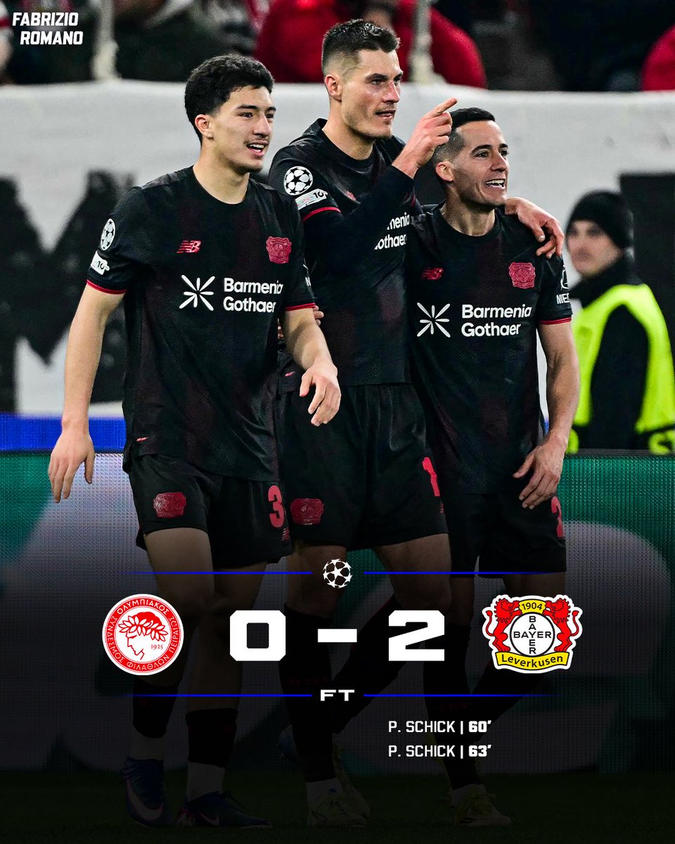 Schick leads Leverkusen to the win! ❤️🖤

Who’s been your Man of the Match?