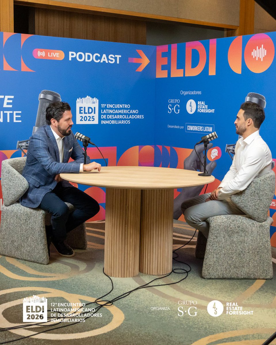 4SRealEstate's tweet photo. 🎙️ ¡El podcast de ELDI evoluciona!

Después de una primera temporada que amplió la conversación más allá del escenario, llega la segunda temporada de FOREC4AST Edición ELDI 2026
.
🔗 Más información: https://t.co/QhfyGnj3OX https://t.co/GUN0QfcnjF