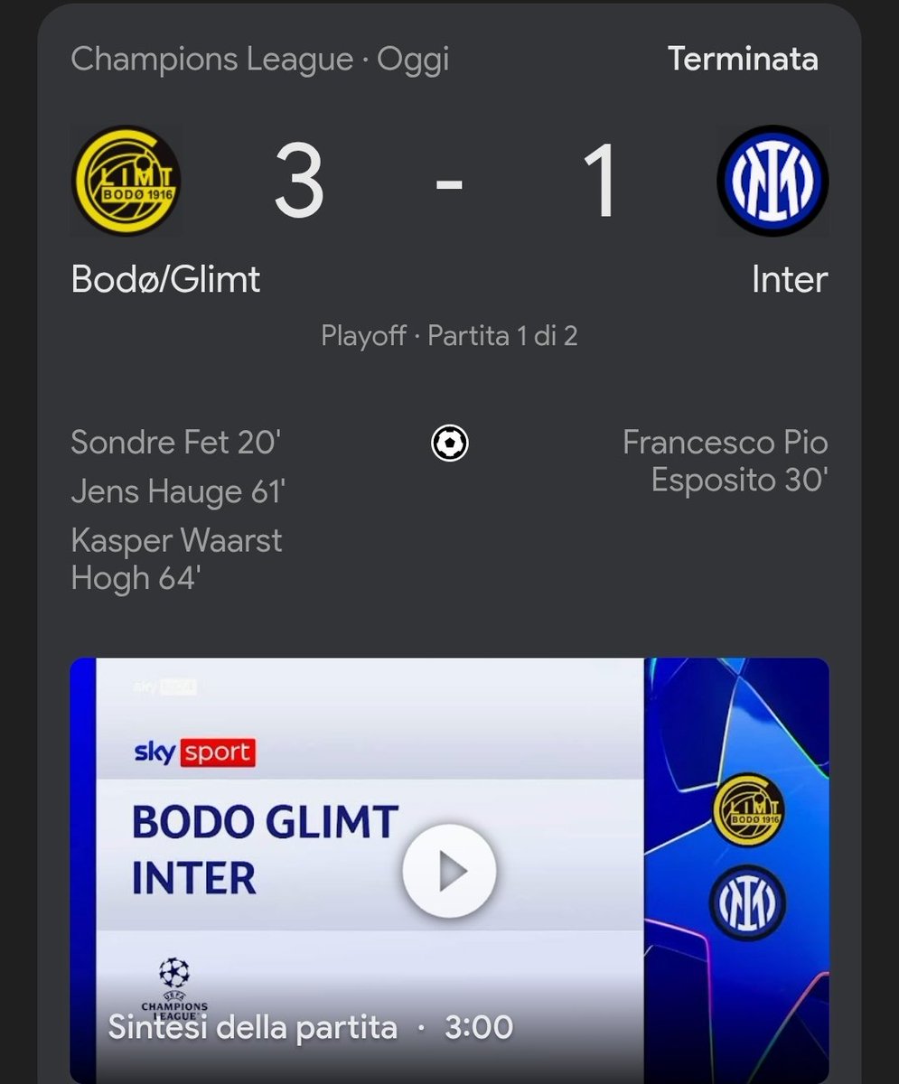 Mancava l'inter 🤡🤡🤡 ✋️