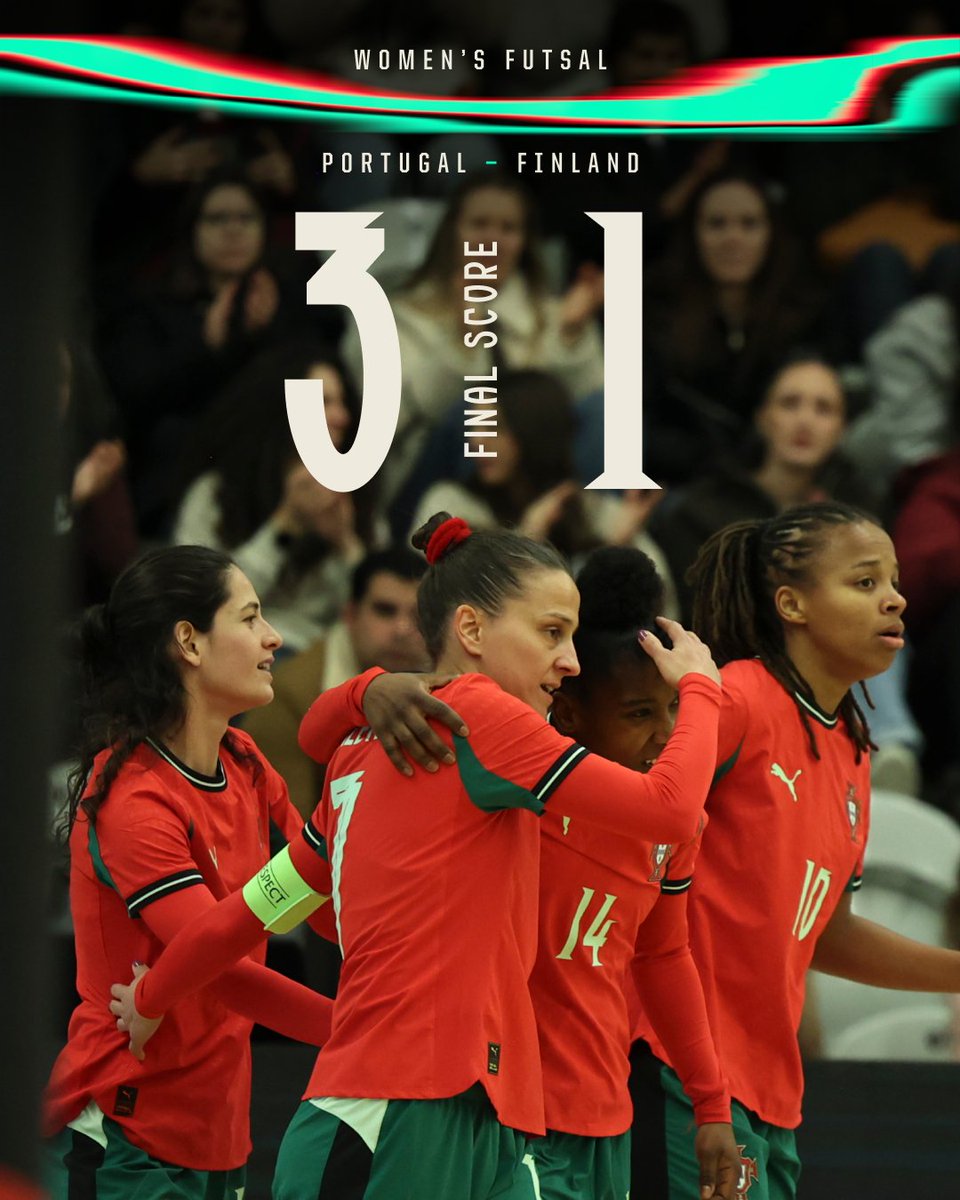 ⏹️ 40' TERMINA A PARTIDA ⏰

Dois jogos, duas vitórias! ✨🇵🇹

#FazHistória | #WFutsal