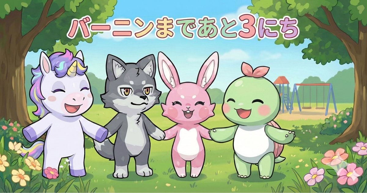 あと３日！
昨日はルナ、今日はマカミが合流🥰

#エマタルカウントダウン
#CNP