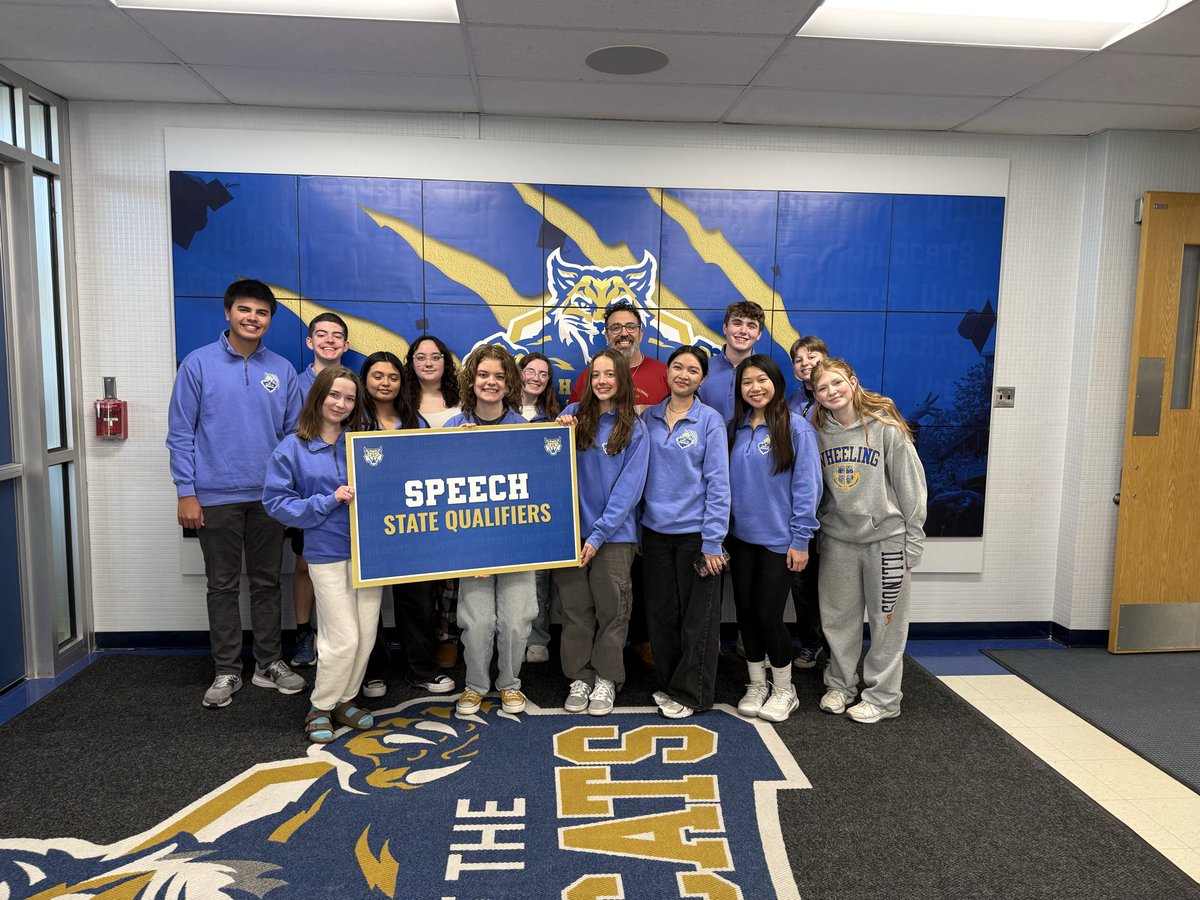 WHSactivities's tweet photo. Celebrating our state qualifiers! Good luck to Sofia, Malia, Alicia, Kayla &amp; Makayla at State speech, Eddy, Frankie &amp; Nicholas at individual State boys  wrestling, Jasmine at State girls wrestling, &amp; the entire boys team at Team State! 🐱🤼‍♀️💙💪🔥 Proud of you! 👏 https://t.co/xGoj3VgeWd