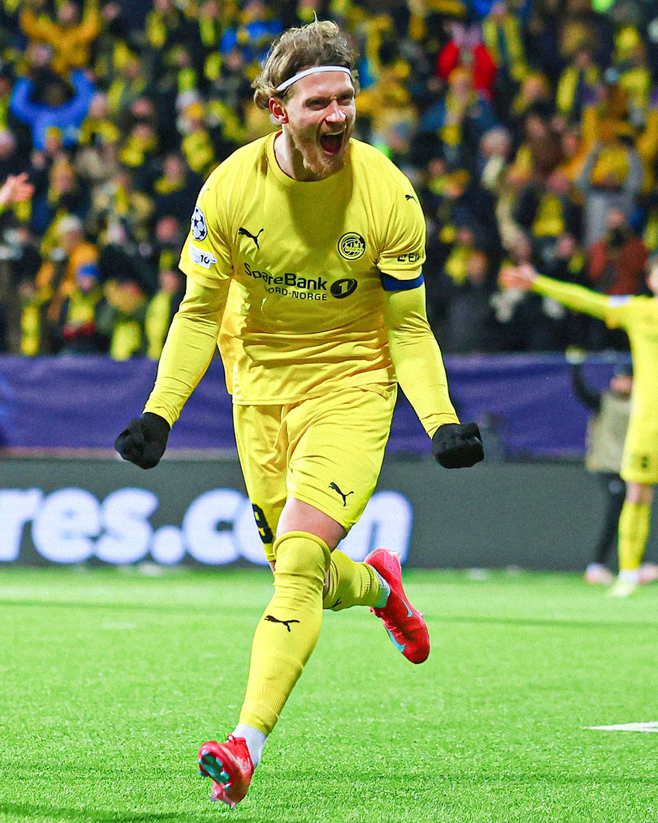 Bodø/Glimt in the Champions League this season:

2-2 vs Spurs 🤝
2-2 vs Dortmund 🤝
3-1 vs Man City ✅
2-1 vs Atletico Madrid ✅
3-1 vs Inter ✅

They’ve achieved this with a 55,000 population and squad market value of just £49m 🤯