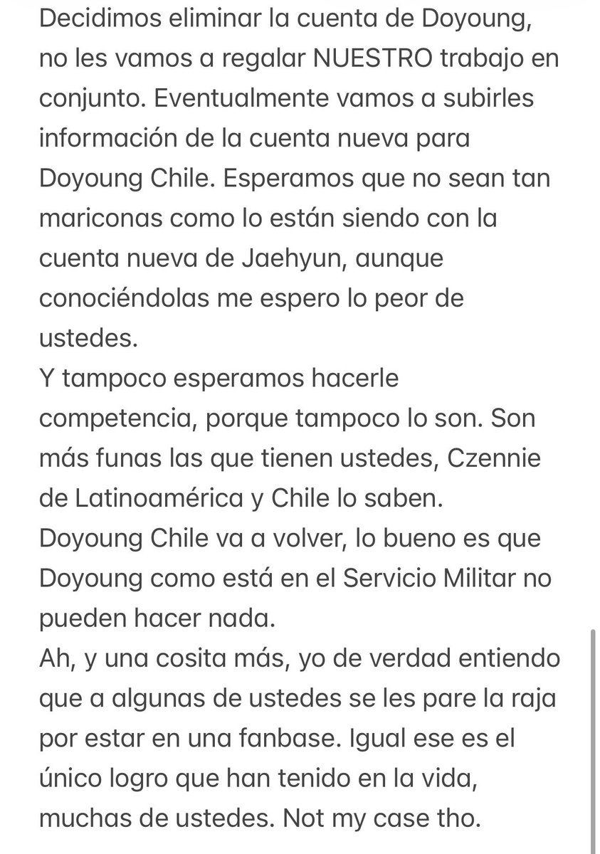 doynextdo0r's tweet image. Mi experiencia como staff en NCT Chile. 
Y espero que esto se tome como quieran, pero que solo recuerden una cosa: El Staff de Doyoung se mueve por y para Doyoung. Siempre. 
Pueden tildarme de lo que quieran ahora, pero JAMÁS duden de nuestro compromiso con Doyoung.