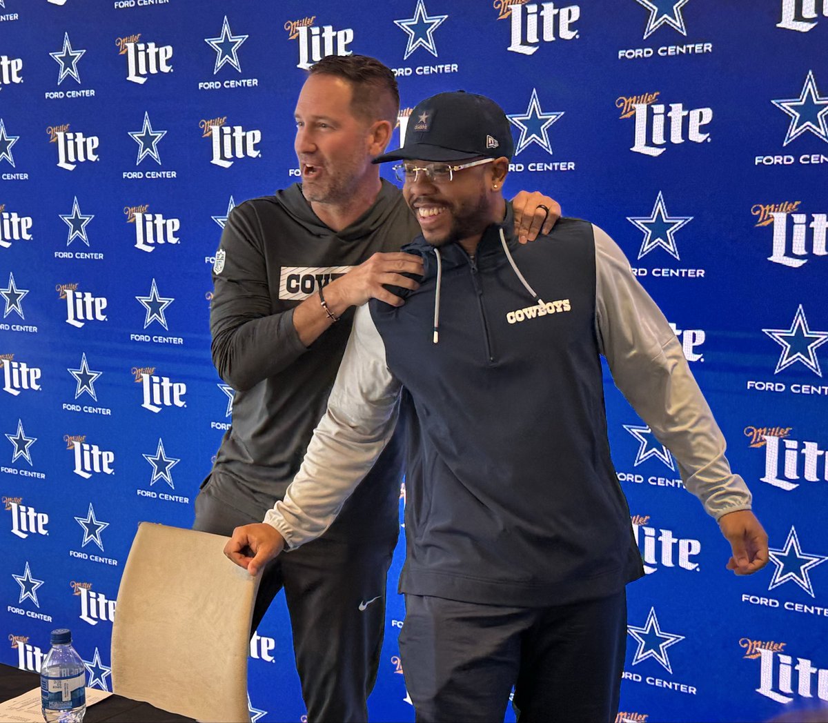 Cowboys head coach Brian Schottenheimer and new defensive coordinator Christian Parker