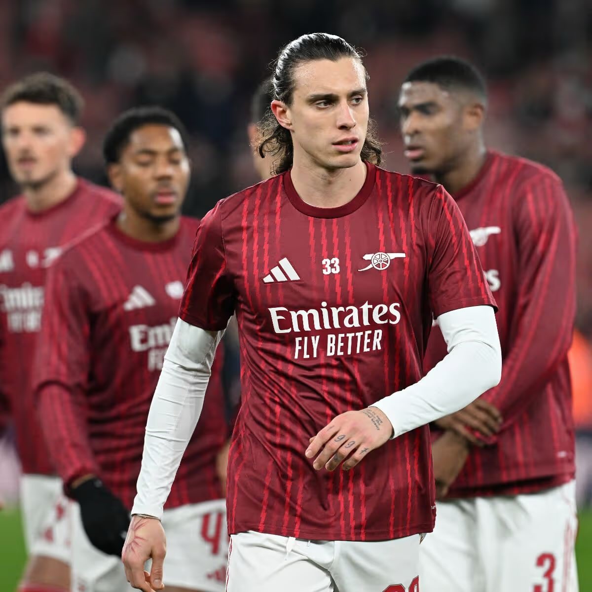 Bad day at the office Bro Calafiori 

We rise again Arsenal