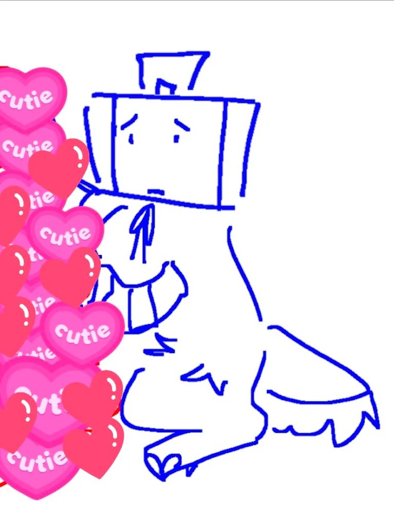 lobsterfanboy's tweet photo. day 34 of drawing suitcase everyday until she has merch again
i had a hard day so it's just  doodle. sorry for the crop its from old vent art https://t.co/RszbRRYGCu