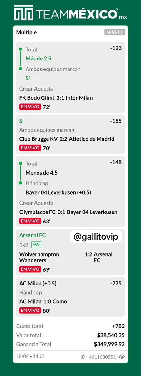 Gallito🐓(Apuestas) tweet media