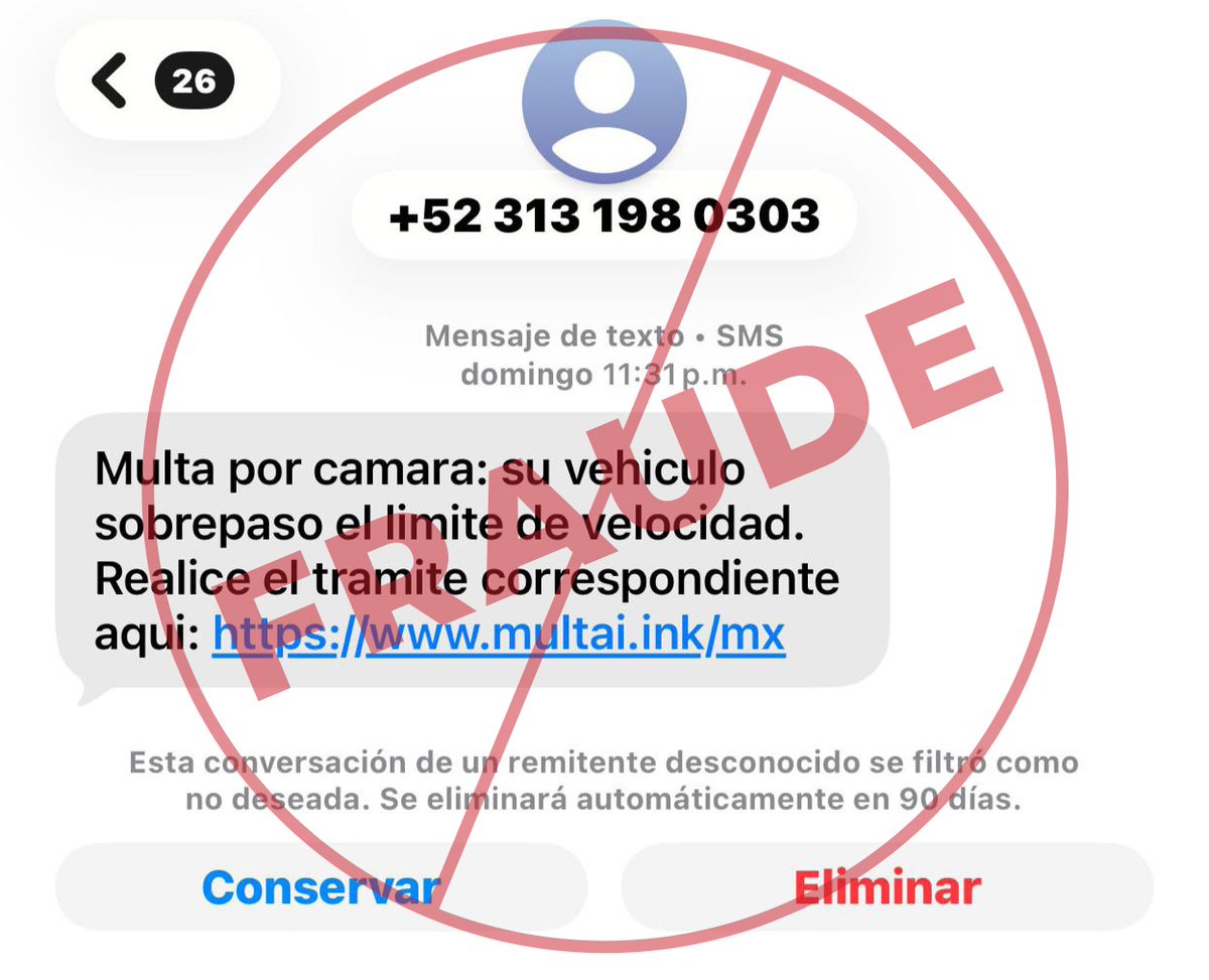 📢 Advierte gobierno estatal sobre intento de fraude con mensaje por supuestas fotomultas

<a href="/armentapuebla_/">Alejandro Armenta</a> <a href="/MTGobPue/">Secretaría de Movilidad y Transporte</a> 

📰 puebla.gob.mx/index.php/noti…

#PensarEnGrande #PorAmorAPuebla