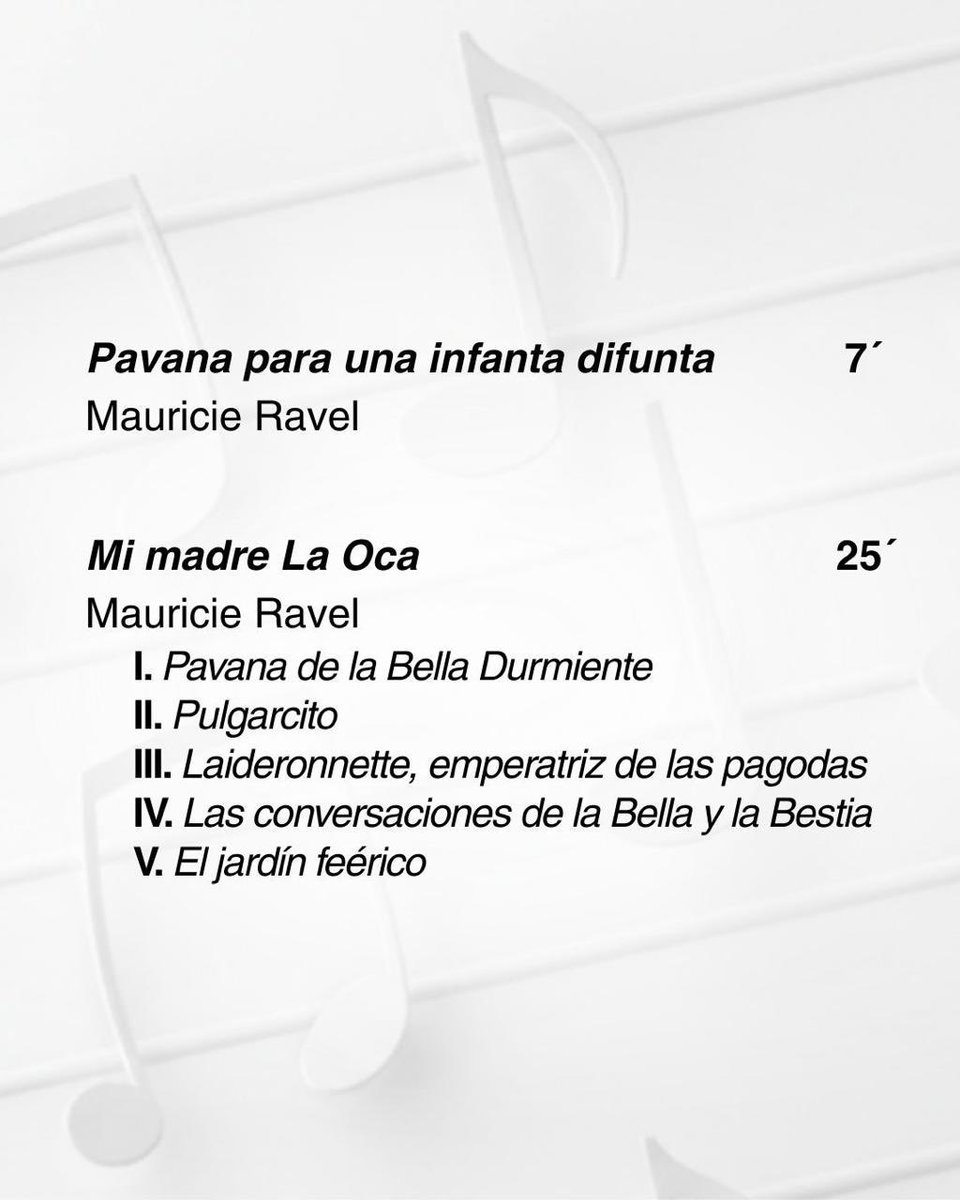 OSEMoficial's tweet photo. En el debut del maestro Gaetan Kuchta como director huésped de la OSEM en el #Programa3 de #La154, interpretaremos “Pavana para una infanta difunta” y “Mi madre la Oca” de Ravel, y la extraordinaria Sinfonía no. 2, de Borodín
¡Acompáñennos!
#ElPoderDeServir https://t.co/91d4TVu4on