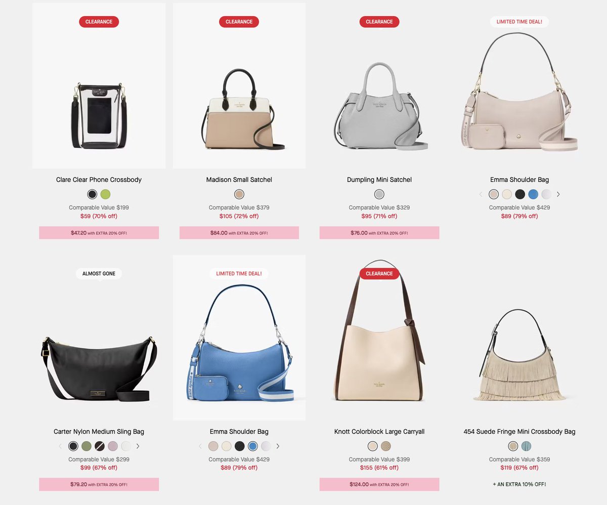 PRE ORDER | PASABUY PH GO 🇺🇸

KATE SPADE The Long Weekend Sale

DM for inquiries. 

ETA 3 months
Sea cargo only

katespadeoutlet.com/shop/deals/pre…