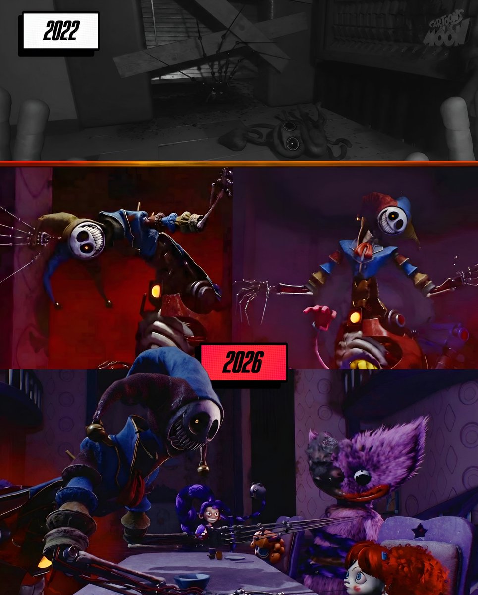 CartoonsOTMoon's tweet image. Finalmente se ha revelado al Prototipo, el villano de Poppy Playtime