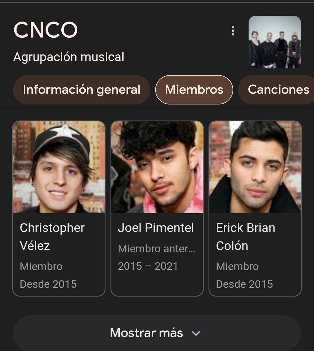 Igual, sabemos que lo extrañan a él también pq ¡oh sorpresa! También perteneció a cnco