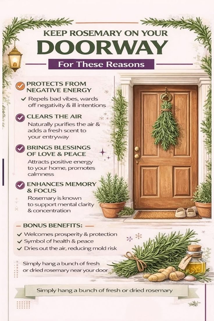 Rosemary on your Doorway