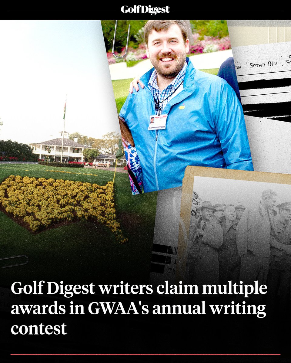Seven Golf Digest writers combined to earn six top-three awards as the Golf Writers Association of America announced the winners of its annual writing contest on Wednesday.

Read more: glfdig.st/E74q50YhSxx