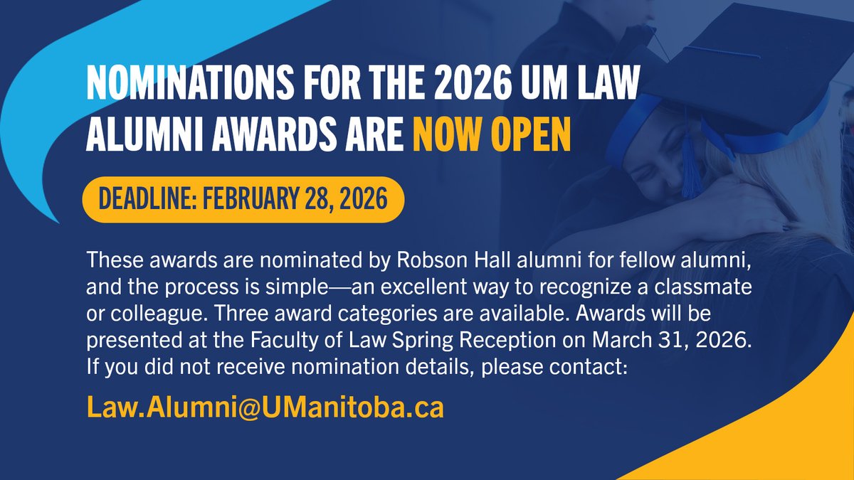 Faculty of Law, University of Manitoba tweet media