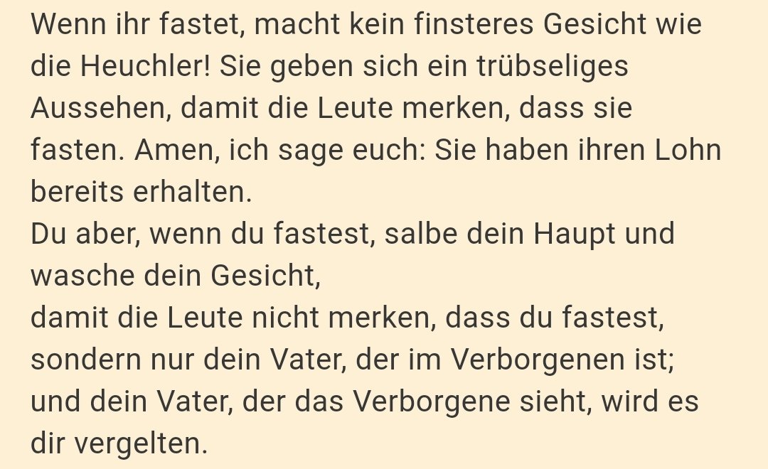 Der Unterschied zwischen #Ramadan und #Fastenzeit liegt in dem, was Christus sagt. #Christus ist der Unterschied. (Mt 6,16-18)