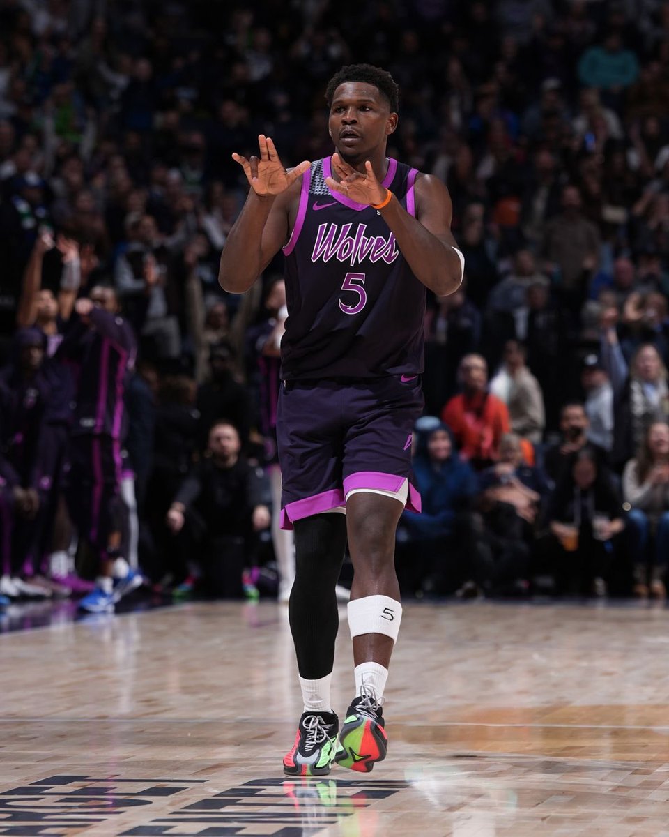 Anthony Edwards in the Clutch this season:

- 6 Points per game (2nd most) 
- 56% FG
- 62% 3PT
- 86% TS!!!

The NBA’s most clutch player by far and it’s not close 🔥