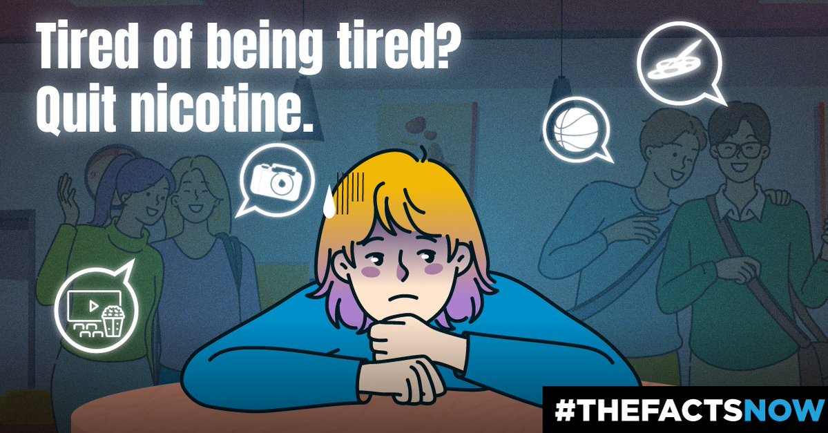 Vaping can lead to insomnia. Tossing and turning all night means waking up drained and totally unprepared to participate in your favorite activities. Visit THEFACTSNOW.COM to learn about the effects of vaping.