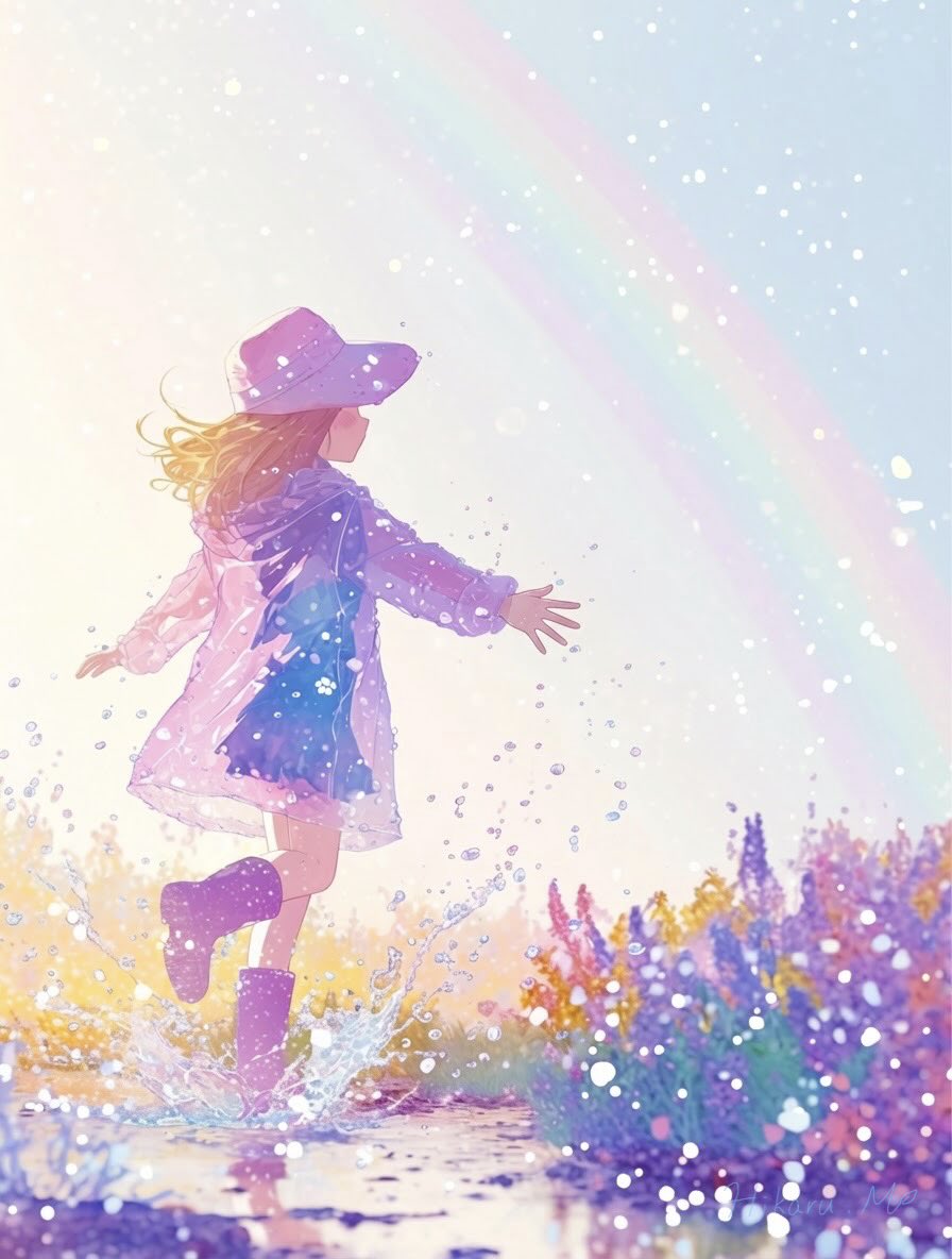 「虹の下を走る朝は、ちょっとだけ魔法が近い気がする。」

虹がかかる朝は、なんだかワクワクしますね。
今日も足取り軽く、いってらっしゃい🎵