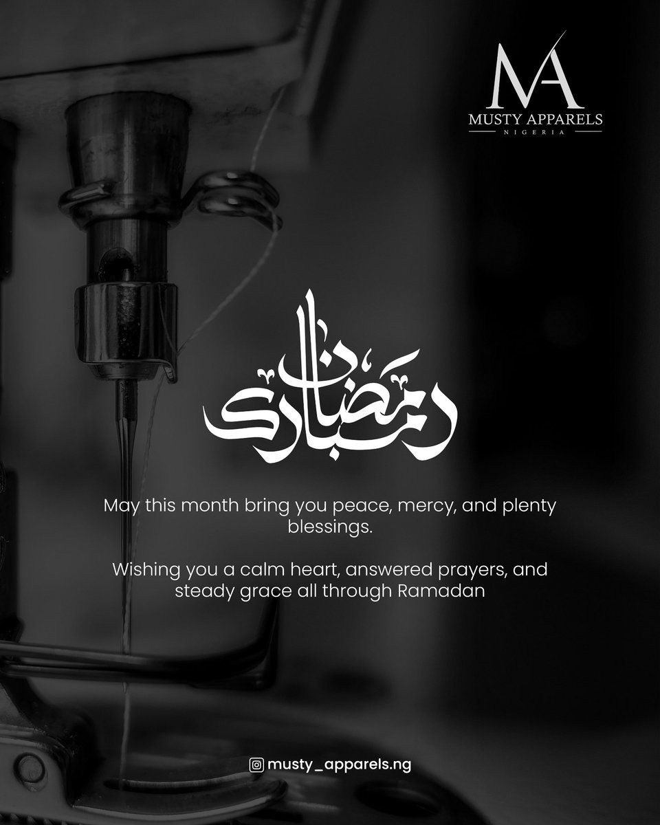Mustyapparels's tweet photo. Ramadan Mubarak! https://t.co/HLGU3g2O6G