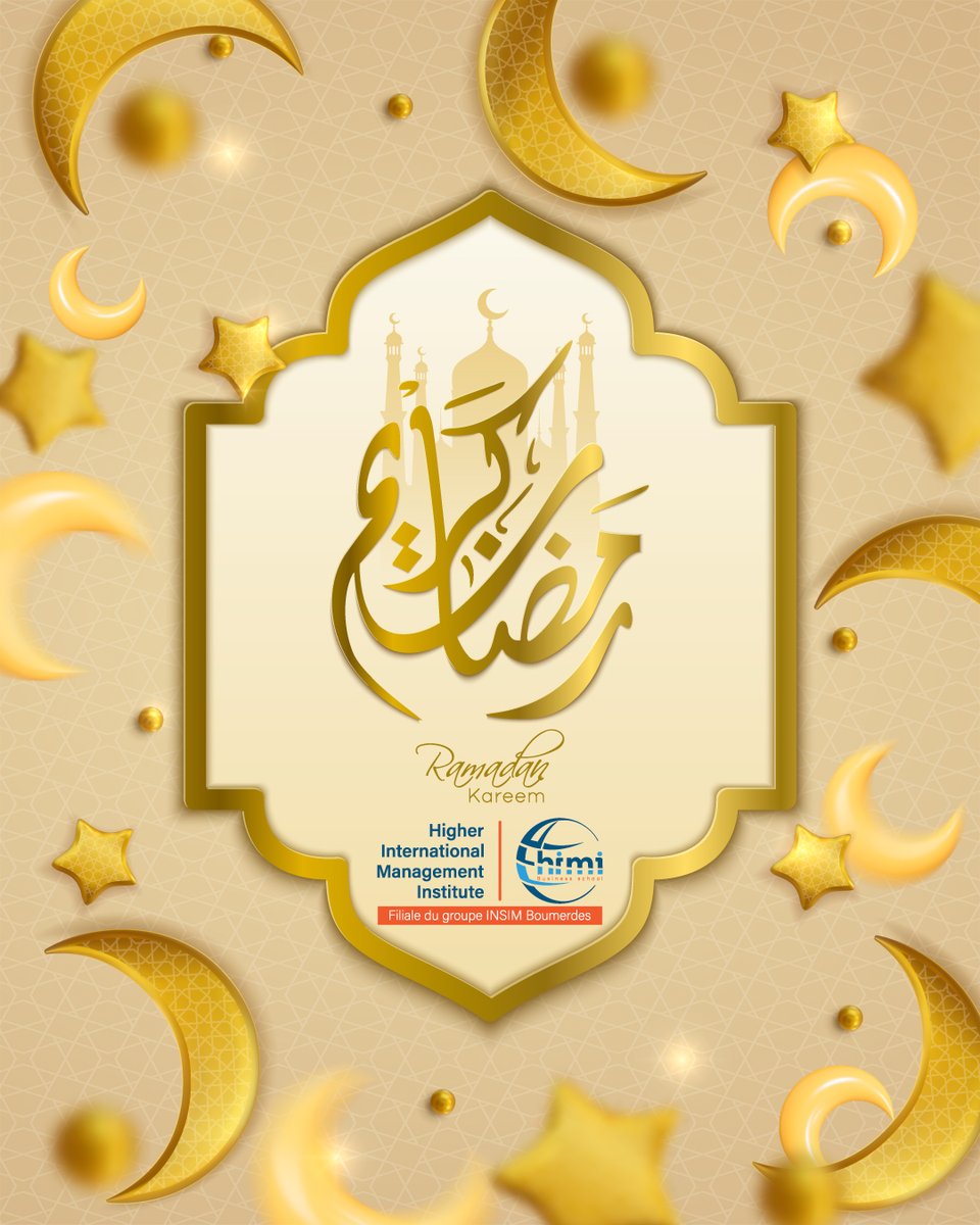 HIMIBoumerdes's tweet photo. 🌙 رمضان كريم 2026 🌙
بمناسبة الشهر الفضيل، تتقدم إدارة HIMI Boumerdes بأصدق التهاني وأطيب الأماني إلى طلبتنا الكرام، متابعينا، وكافة شركائنا.
نسأل الله أن يجعل هذا الشهر المبارك مليئًا بالخير، الصحة، والبركة. 
كل عام وأنتم بخير 🤍 https://t.co/pmolupI2MV