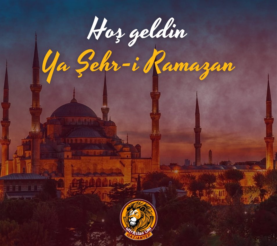 11 ayın Sultanı Ramazan-ı Şerif, Milletimiz, İslam Âlemi ve tüm insanlık için hayırlara vesile olsun. 

Hoş geldin Ya Şehr-i Ramazan 

#ultrAslanUNI 
#uAUNIGAZİANTEP