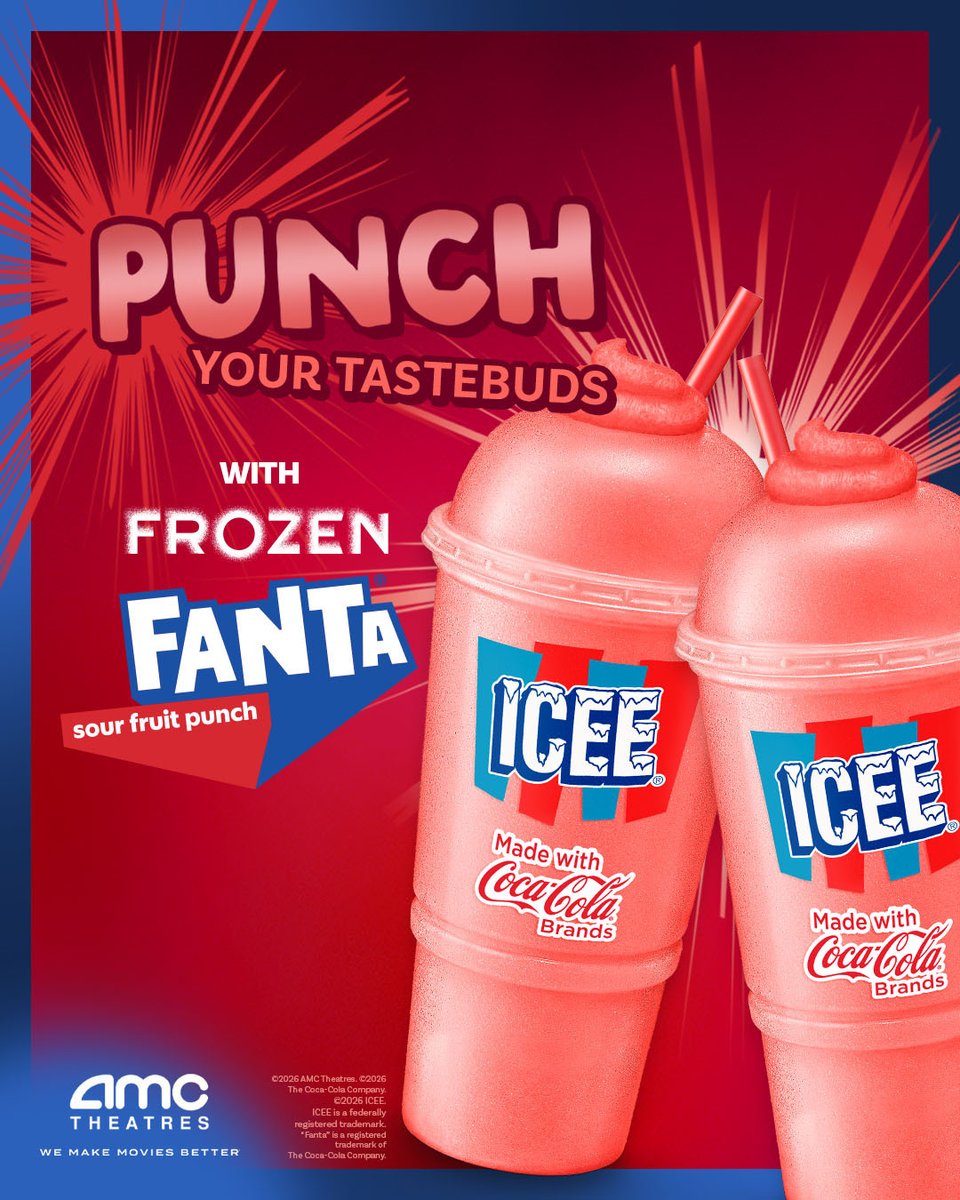 Your taste buds won’t believe what just hit them. Grab a Sour Fruit Punch ICEE before you get in front of the big screen and treat yourself to some seriously sour sips all movie long: bit.ly/4c065bz