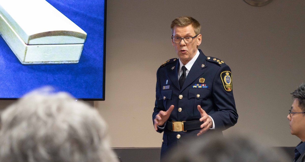 surreyps's tweet image. The unprecedented and unforeseen extortion crisis in Surrey has required the redeployment of over 40 SPS officers to specialized teams, which has impacted our staffing capacity for the police transition, in the short-term. Read Chief Lipinski’s statement on the next phase of the