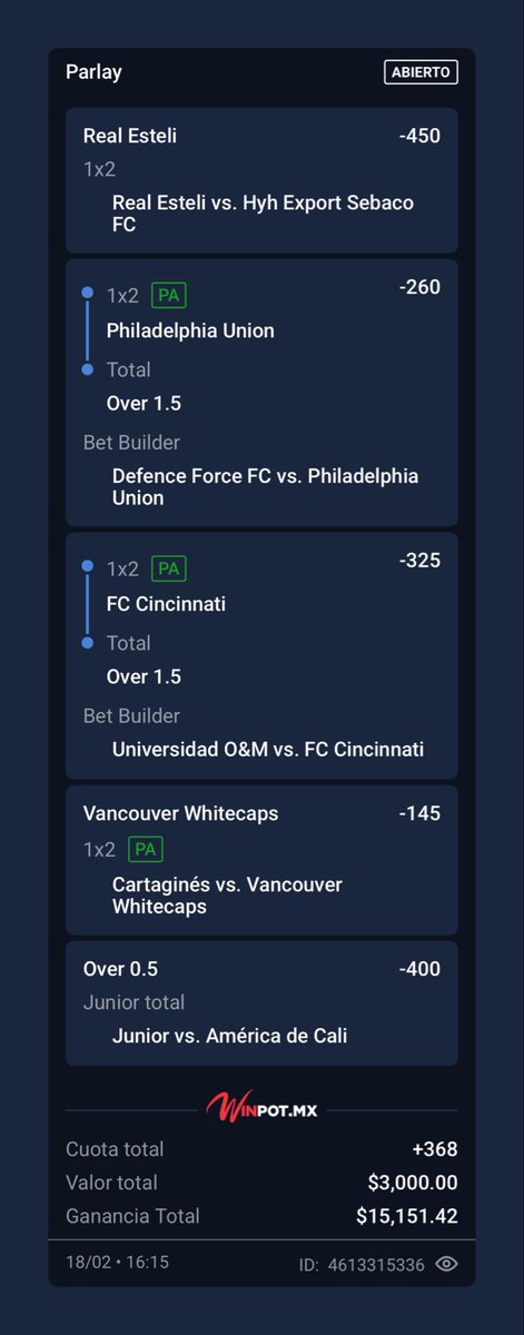 DiegoMelendezR1's tweet photo. Vamos con este parlay vespertino señores❤️🥳

Gracias por los 8k seguidores 🤝🫡

El último parlay que deje gratis lo ganamos y fue mucho dinero. Vamos con este de 5 selecciones pero con buenas posibilidades de ganarlo.

No olviden dejar sus reacciones y RT para que les siga dejando cositas 🥳🥳