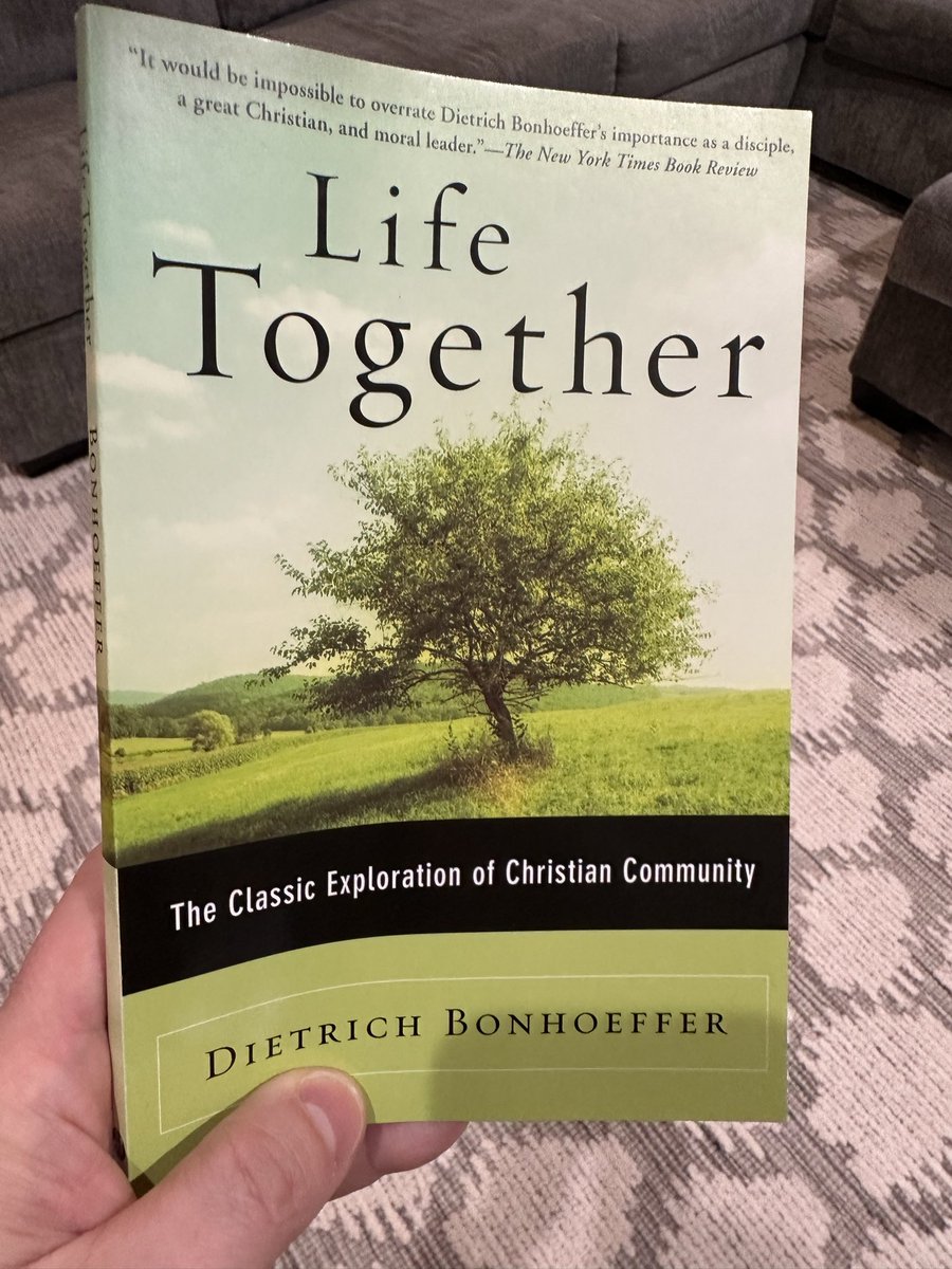 Amazing read. It’s 120 pages about how we should live as Christians and is loaded w scriptural verses to it back it up. It’s written by a fascinating guy: a Christian minister in Germany who was eventually executed by orders of Heinrich Himler during the Second World War.