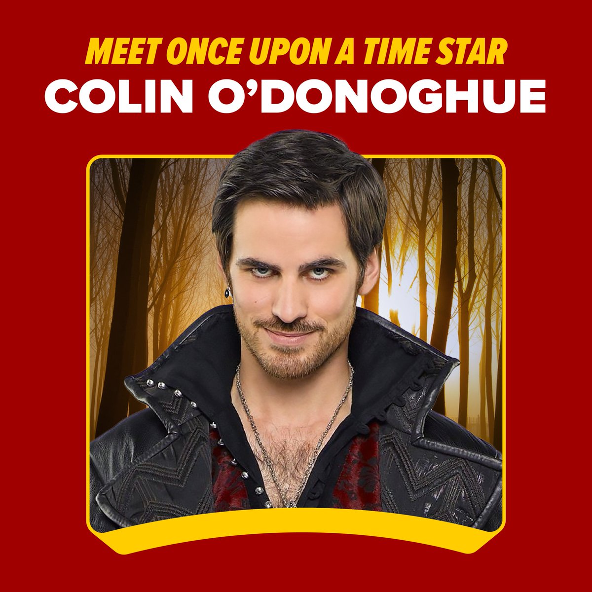 He stole hearts across the seven seas and proved that even villains can find their happy endings ☠️ Meet the swashbuckling pirate himself Colin O'Donoghue, aka Captain Hook from Once Upon a Time, at MEGACON Orlando this March. Get your tickets: spr.ly/6013heu9R