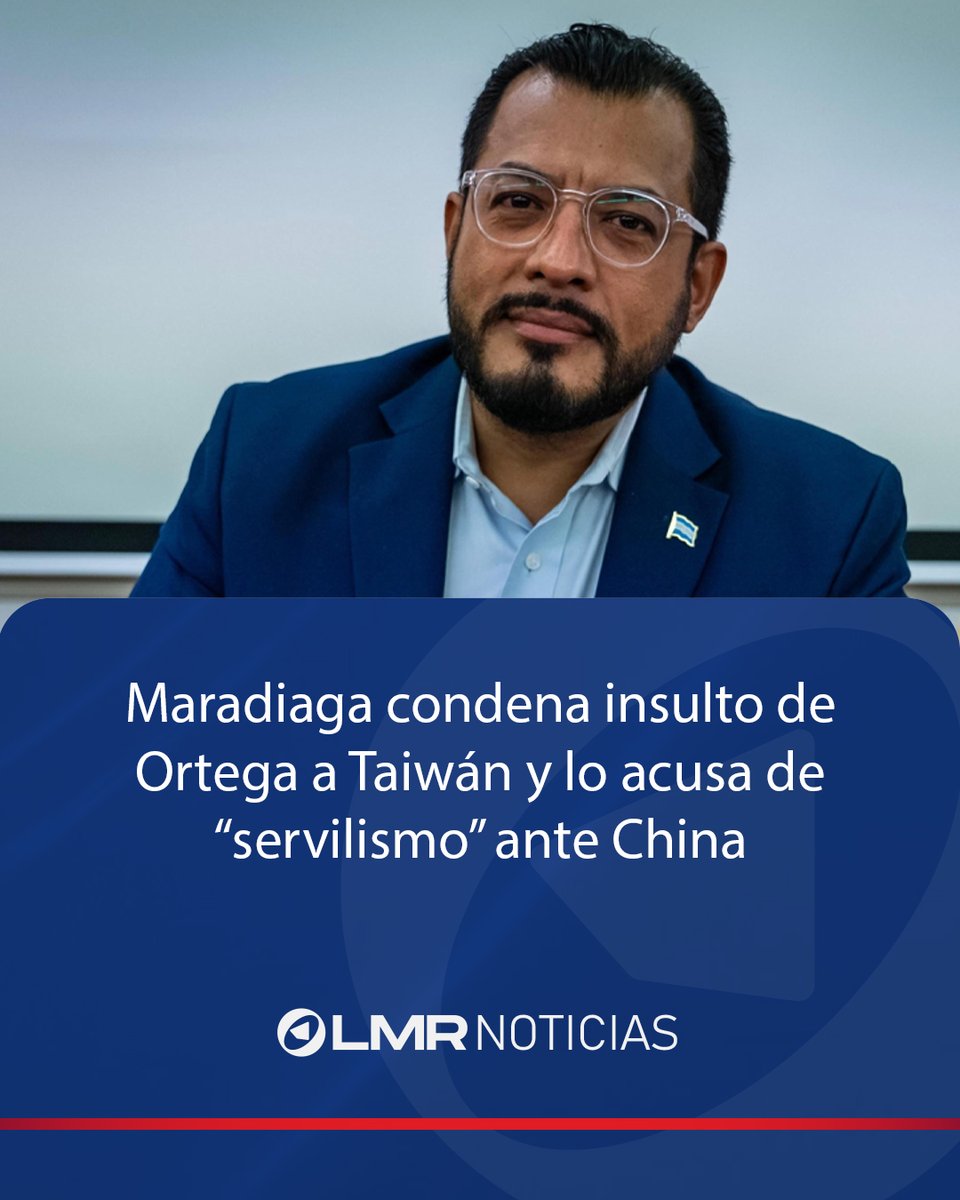 🇳🇮 @Maradiaga condena insulto de Ortega a Taiwán y lo acusa de “servilismo” ante China

El opositor nicaragüense Félix Maradiaga condenó enérgicamente las recientes declaraciones del dictador Daniel Ortega contra Taiwán, luego de que este llamara “basura” a esa nación asiática.