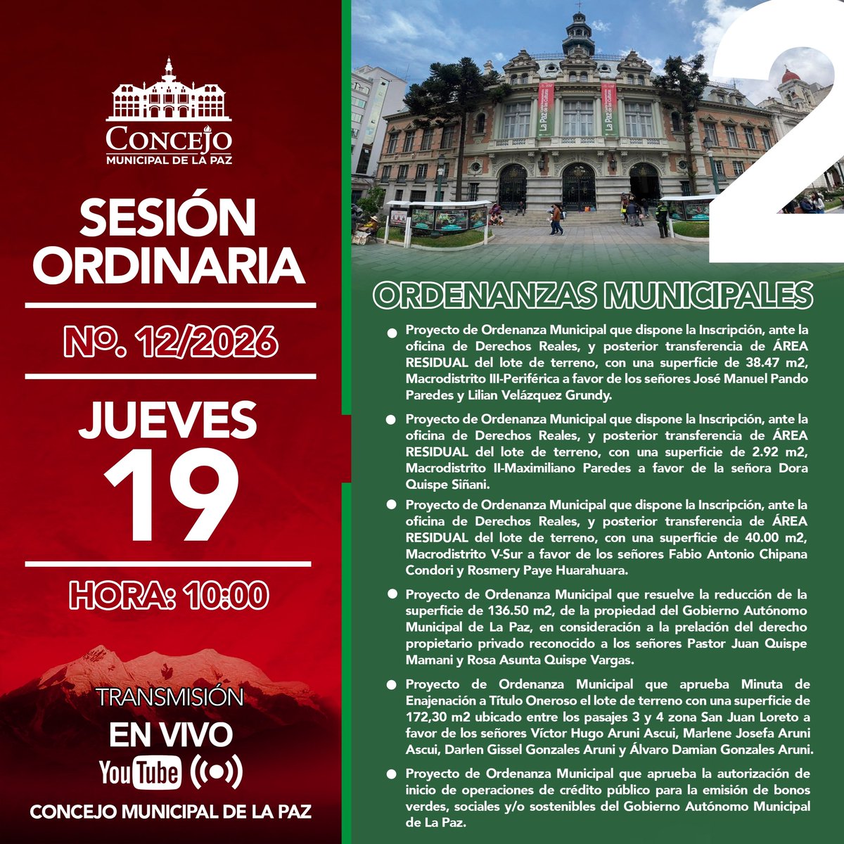 Concejo Municipal de La Paz tweet media