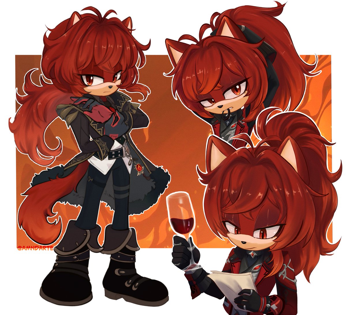 Diluc on Sonic style 🔥❤️