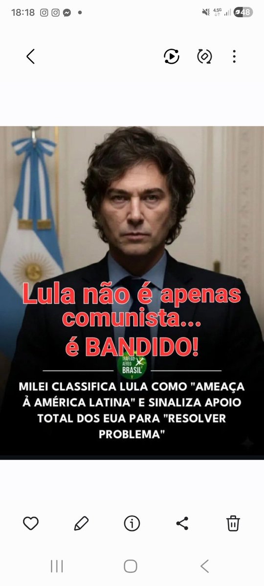 Saray_sandrac's tweet photo. Foi o Grande Javier Milei que falou https://t.co/XgHB5m4cRP