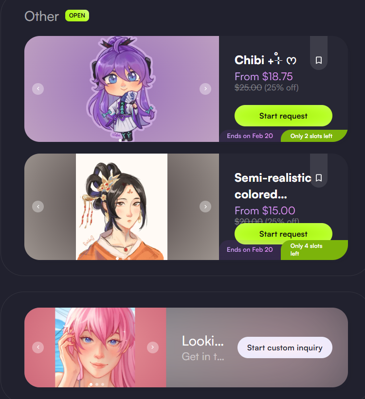 aidn_art's tweet photo. I still have commissions open with discount >V<

https://t.co/Ue1aiXHvV7 https://t.co/aHVagXdfeS