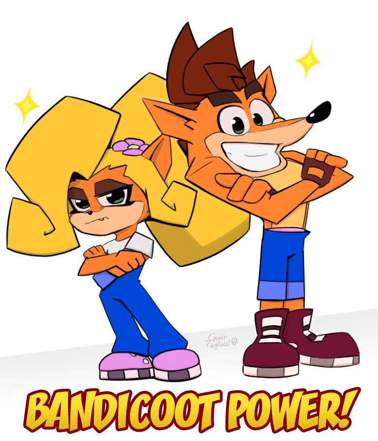 Ghost_Pagliacci's tweet image. These two bandicoots always come together, never try to separate them!~✨

#Crashbandicoot #CocoBandicoot @CrashBandicoot 🍊