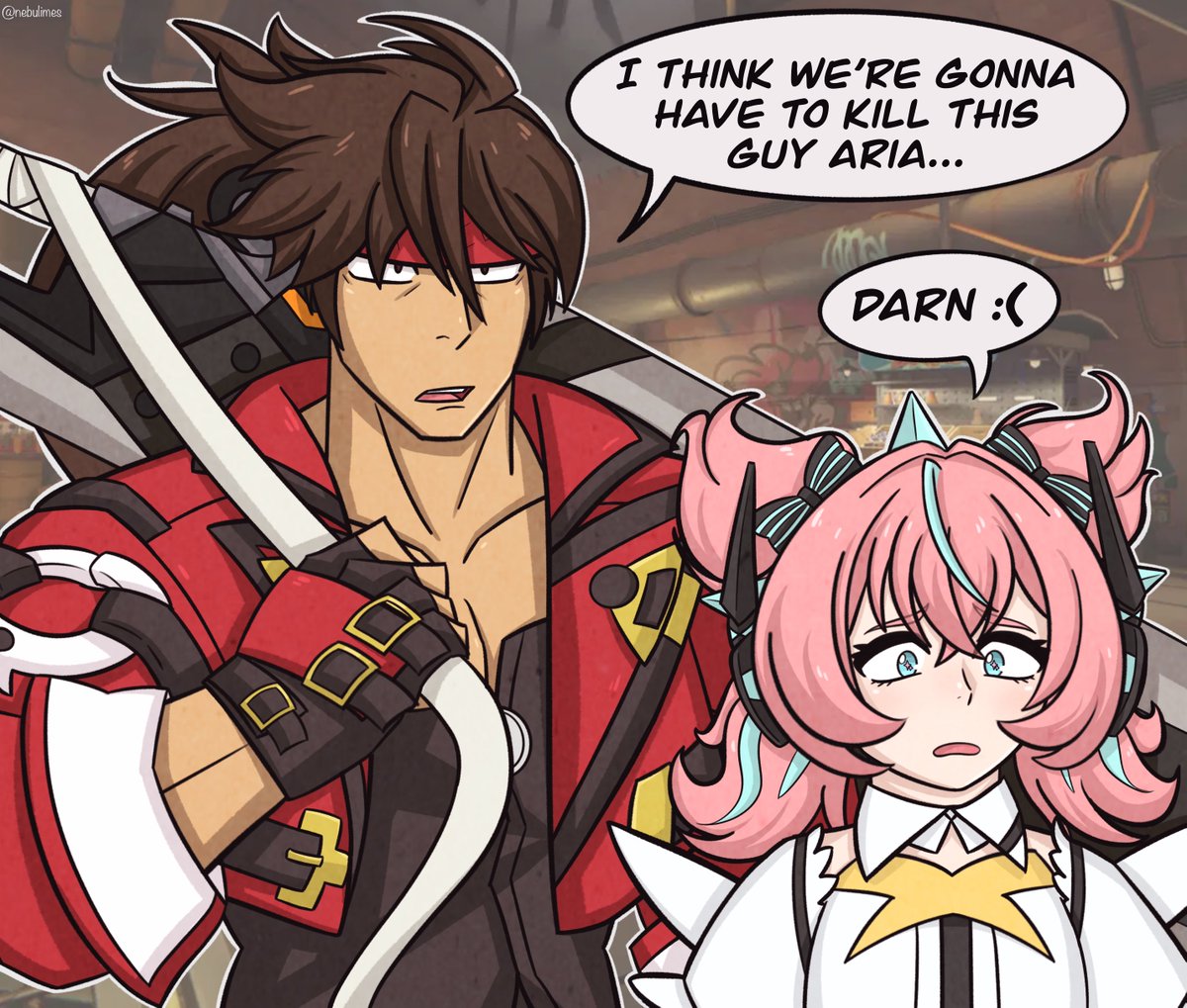 I’ve been thinking about them being friends ever since I saw this post :)

#zzzero #AngelsofDelusion #GuiltyGear
