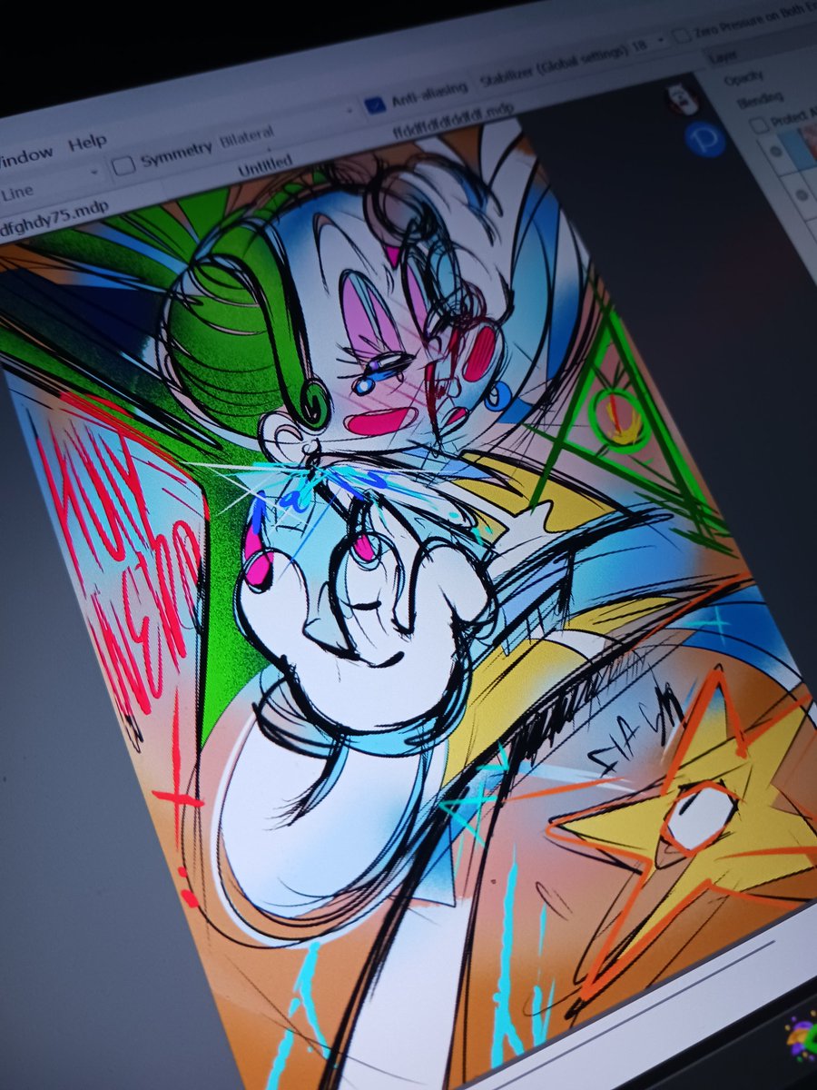 Like chill, miss girlie. HollyWeird isn't after you🙏 
#TROLLSBANDTOGETHER #VelvetAndVeneer #trolls3 #Sketch #digitalart #manic