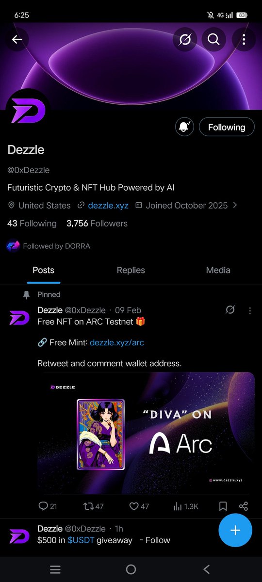 Clicked_20's tweet photo. @0xDezzle Done ✅ https://t.co/2q51ySw4Hh