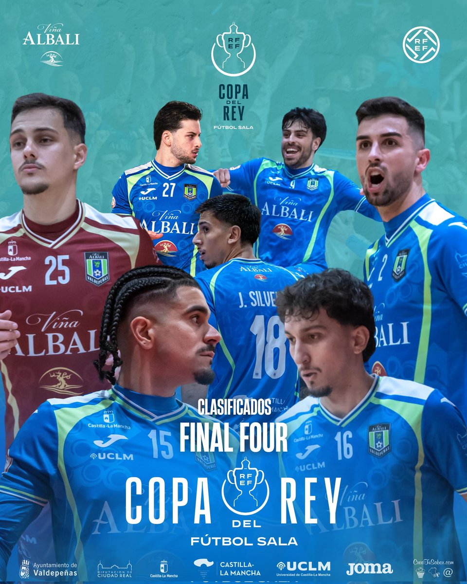 🏆🔥 ¡Estamos en la Final Four de la Copa del Rey por segunda vez en nuestra historia!

✨ Seguimos escribiendo páginas doradas.

💪🏼 ¡Vamos a por más! 

#ViñaAlbaliValdepeñas