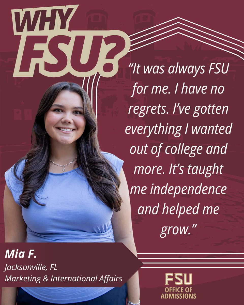 FSU Admissions tweet media