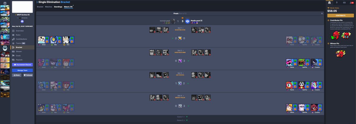 Free Matcherino win, thanks to french guy♥️