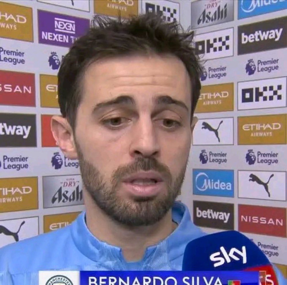 🗣️ Bernardo Silva : “ I’m more worried about Liverpool, since I arrived in England I’ve never seen Arsenal win the premier league”

He was right 😂